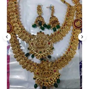 Gold Plated Indian Jewelry Set