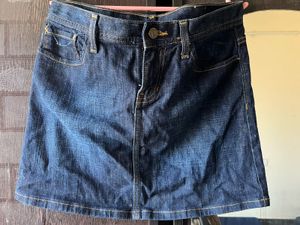 Mini denim skirt