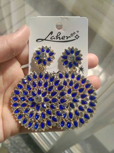 Sparkling Blue Stone Earrings