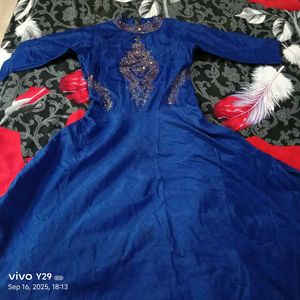 Blue Embellished Dress