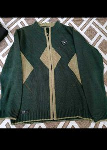 Stylish Green Knit Cardigan