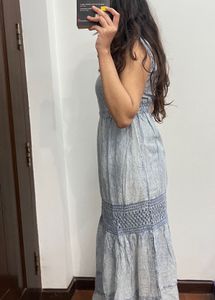 Zink London Denim Blue Maxi