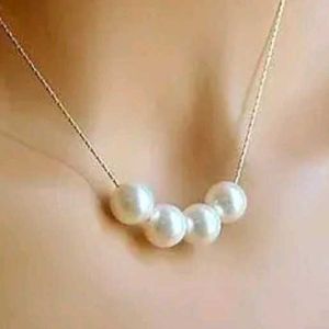 Black And White Pearl Pendant Necklaces Combo