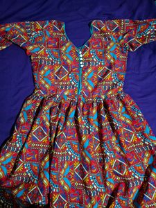 Short Neck Frock Style Kurti