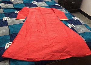 Elegant Embroidered Kurta with Skirt