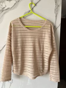 Stylish Sheer Striped Top