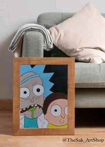 Rick &amp; Morty Canvas Painting