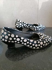 Polka Dot Heels with Bow