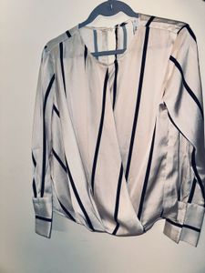 Striped Long Sleeve Blouse