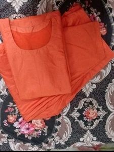 dark orange colour salwar kurti set