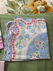Vintage Floral Handkerchief