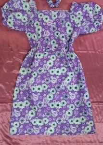Women Cute Midi Handmade Dress