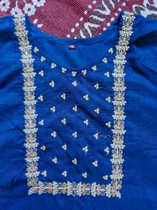 Party Wear Kurti, Pant And Dupatta Set