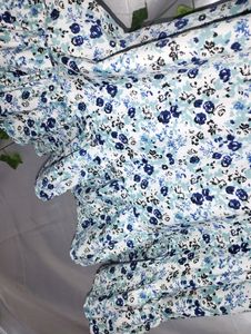 Cute Blue Floral Gown