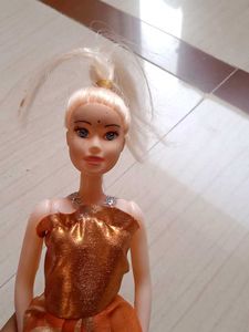 Barbie Doll in Orange Dress