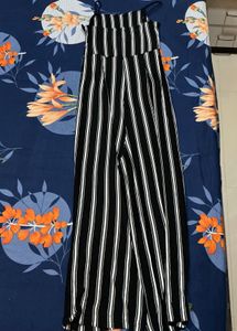 Black and white striped jumpsuit Rio,one piece - S