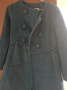 Teal Button-Up Coat