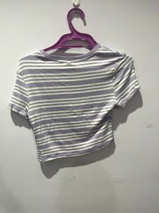 Striped Crop Top
