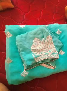 Saree With Stitched Blouse 36size