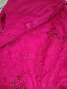 Pure Chiffon Thread Work New Saree