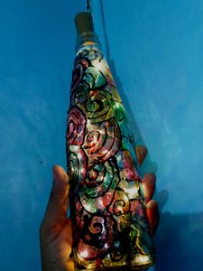 1  Decorative Glass Bottle With Light