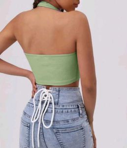 Green Halter Top