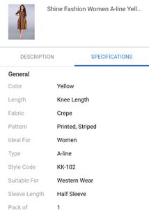 A Line Multicolour Dress