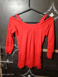Stylish Red Casual Top for Women