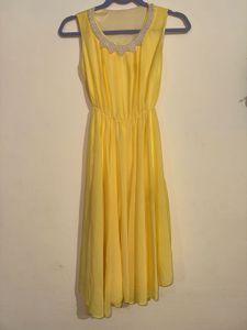 Yellow Sleeveless Dress