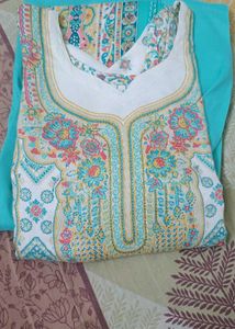 Sky Pashmina Suit