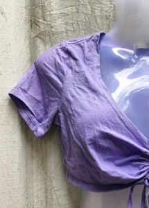 Cute Purple Crop Top