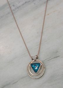 Blue Stone Pendent Set