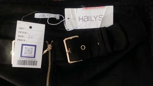 Hailys Black Belted Pants - Size 32