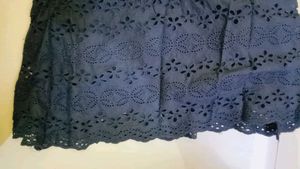 Noun Navy Blue Hakoba Patterned Dress