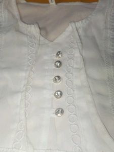 White Embroidered Top
