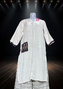 Elegant Cream Kurti Top