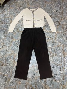 Cardigan And Pant Set
