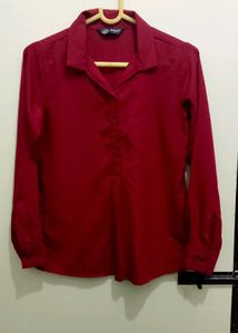 Chic Maroon Shirt by Selvia