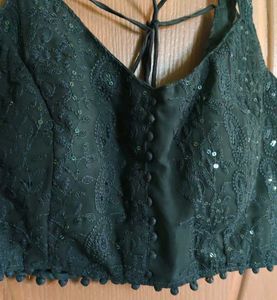 Embroidered Black Blouse