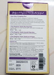 Plum Oh So Vanilla Trio Body Wash, Lotion,Perfume