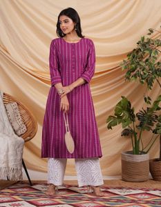 Striped Women's Kurta