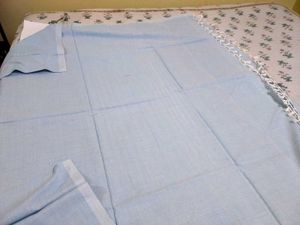 Sky Blue Plain Chadar Bhagalpuri