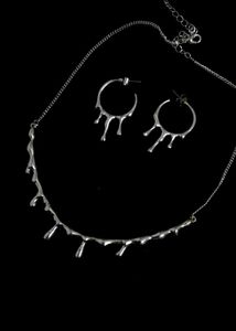 H&M Drip Look Necklace With Earrings