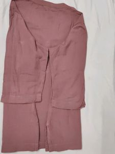 Saadaa Pure Cotton Mauve Colour Office Short Kurta