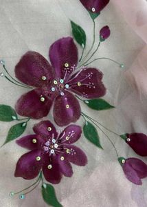 Hand-painted Duppata