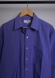 Givenchy Blue Plaid Button-Down Shirt