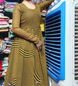 Striped Long Sleeve Dress