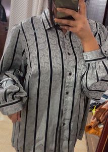 Silver oversize shirt💕