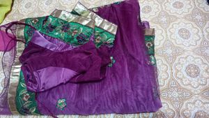 Pure Cotton Kurti Set With New Sare