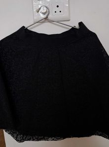 Elegant Black Lace Skirt